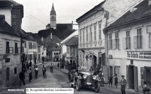 Die Judengasse in Mattersburg um 1935.