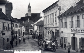 Die Judengasse in Mattersburg um 1935.