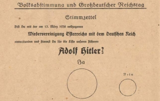 Abstimmungszettl vom 10. April 1938