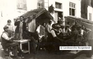 Buschenschenke in Eisenstadt-Oberberg vor 1938.