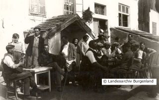 Buschenschenke in Eisenstadt-Oberberg vor 1938.